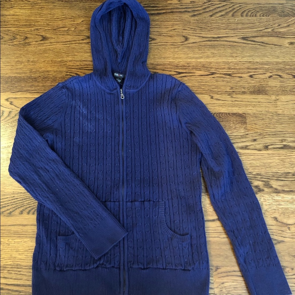 Style and Co Navy zip up